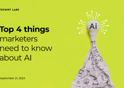 Top 4 Things Marketers Need To Know About AI – Webinar Recording